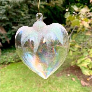 Iridescent Heart Holiday Ornament